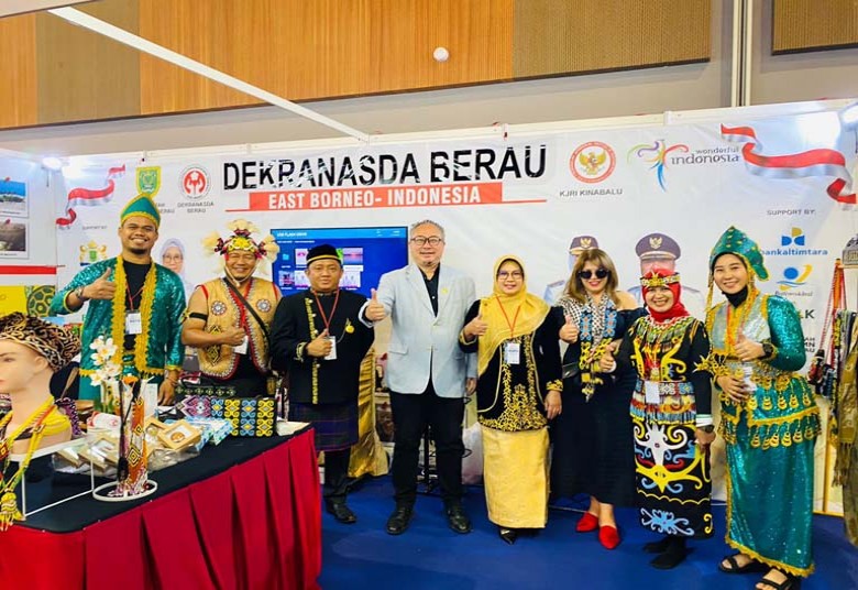Dorong UMKM Terus Naik Kelas, Dekranasda Berau Ikuti Ajang Expo Internasional Sabah 2023