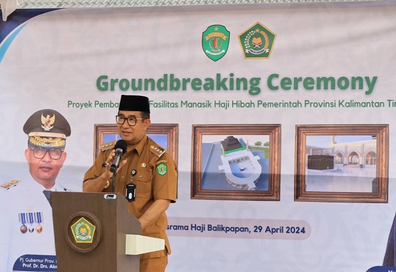 Groundbreaking Proyek Pembangunan Fasilitas Manasik Haji, Pj Akmal: Keberadaan Fasilitas Bisa Dinikmati Masyarakat Kaltim