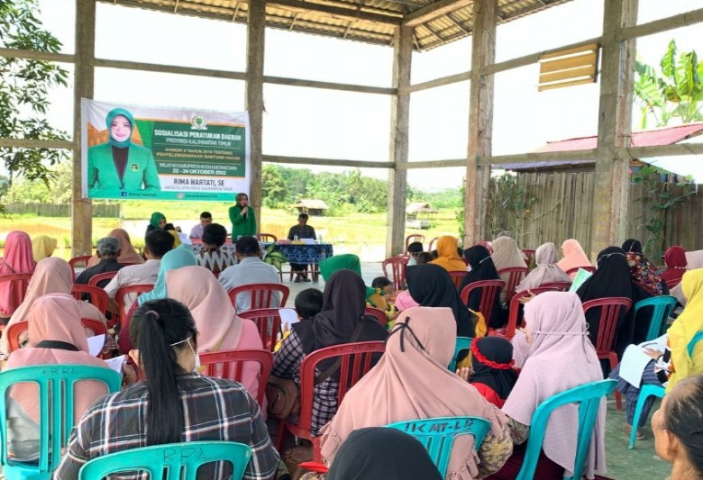 Pastikan Bantuan Hukum Gratis untuk Masyarakat, Rima Hartati Gelar Sosper di Desa Loa Duri Ulu