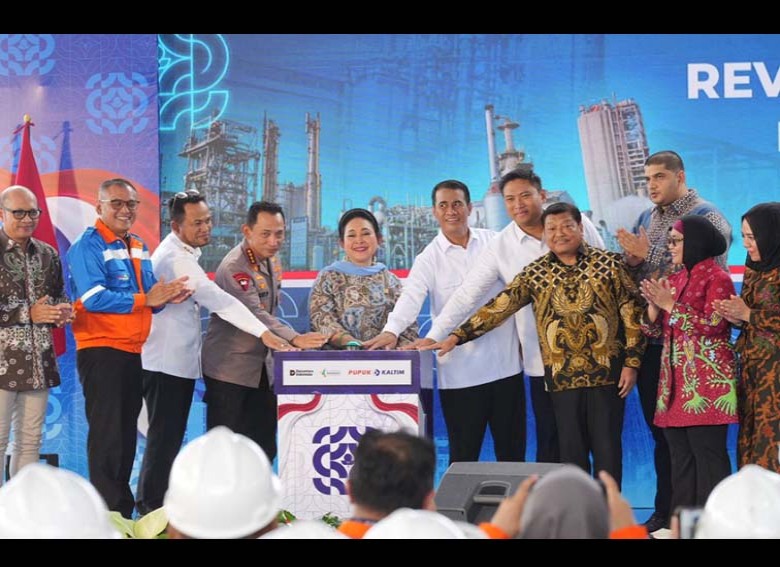 Peresmian Proyek Revamping Pabrik Amoniak PKT, Gubernur Rudy: Harus Mampu Meningkatkan Pasokan Pupuk Nasional