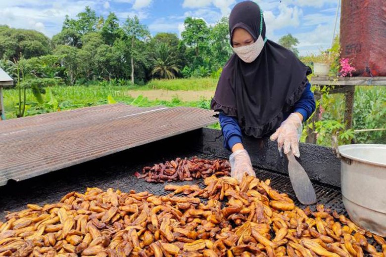 Usaha Lempok Pisang Desa Teluk Muda Mampu Bertahan Ditengah Pandemi Covid-19