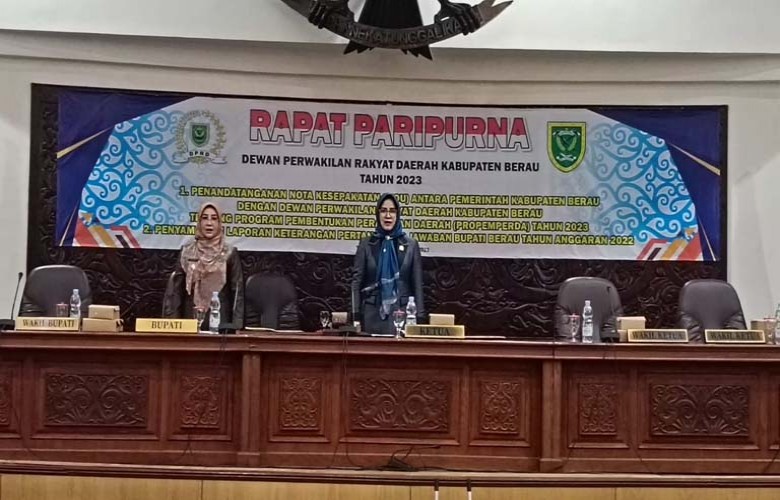 Bupati Berau Sampaikan LKPJ Tahun 2022 ke DPRD, Sri Juniarsih: Pendapatan Melebihi Target, Capai Rp 3 Triliun Lebih
