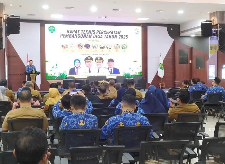 Rakor Percepatan Pembangunan Desa, DPMD Kukar Usulkan Kukar Jadi Pilot Project Pelaksanaan Desa Tematik
