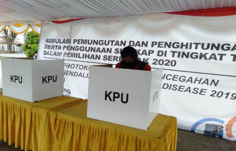 KPU Kukar Gelar Simulasi Pemungutan Suara Pilkada 2020
