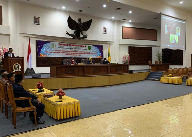 DPRD Berau Gelar Rapat Paripurna Terkait Rekomendasi Atas LKPJ