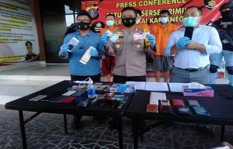 Polres Kukar Ungkap Kasus Pencurian, Amankan Empat Tersangka