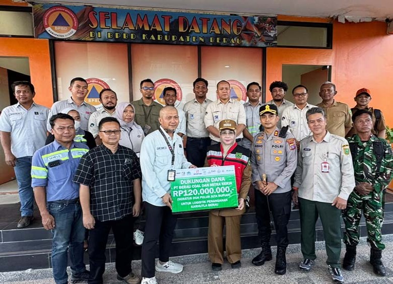 PT Berau Coal Bersama Mitra Kerja Perkuat Penanganan Karhutla Berau Serta Salurkan Dukungan Rp120 Juta