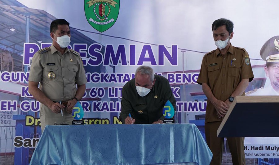 Gubernur Resmikan IPA Bengkuring, Isran :Kebutuhan Dasar Masyarakat Dapat Terpenuhi