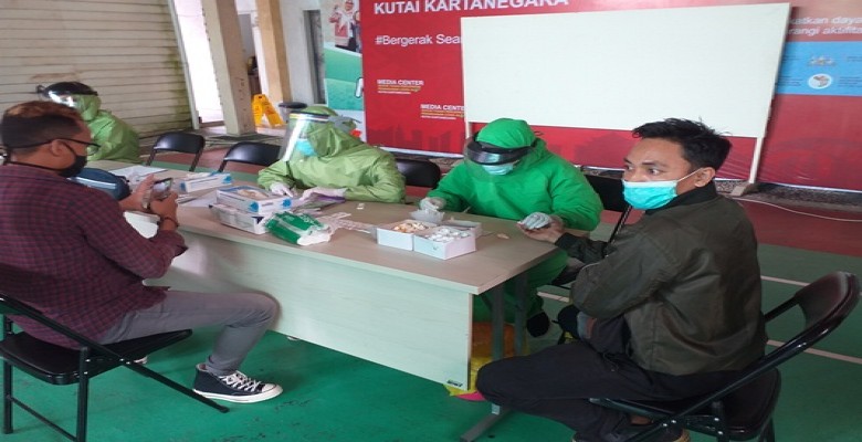 Puluhan Wartawan di Kukar Ikuti Rapid Test, Hasilnya Semua Non Reaktif