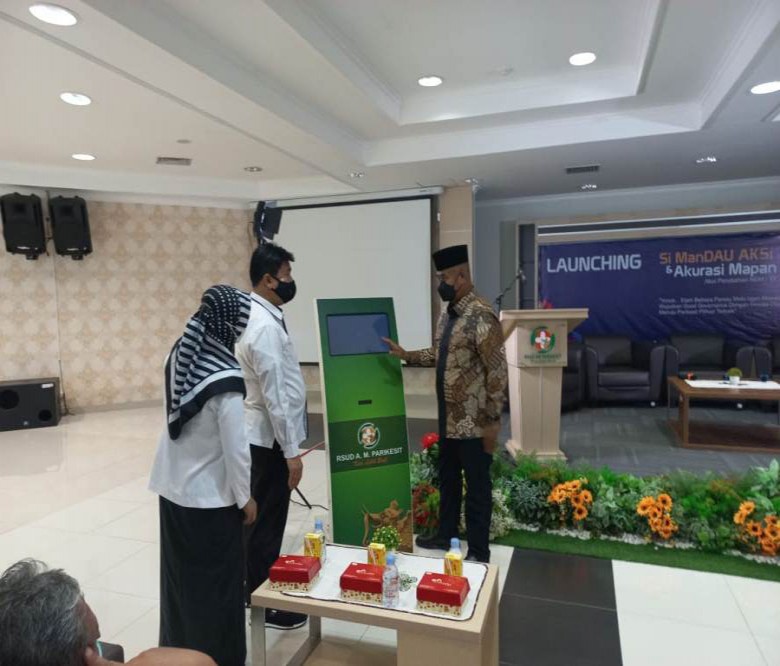 Bupati Edi Launching Aplikasi SiManDAU AKSI dan Akurasi Mapan