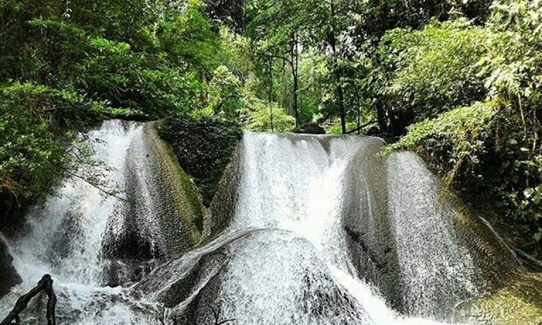 Warga Muara Langon Minta Jalan Wisata Air Terjun Tujuh Bidadari di Aspal