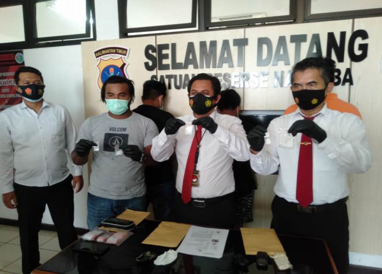 Satresnarkoba Polres Kukar Bekuk Tiga Pengedar Sabu