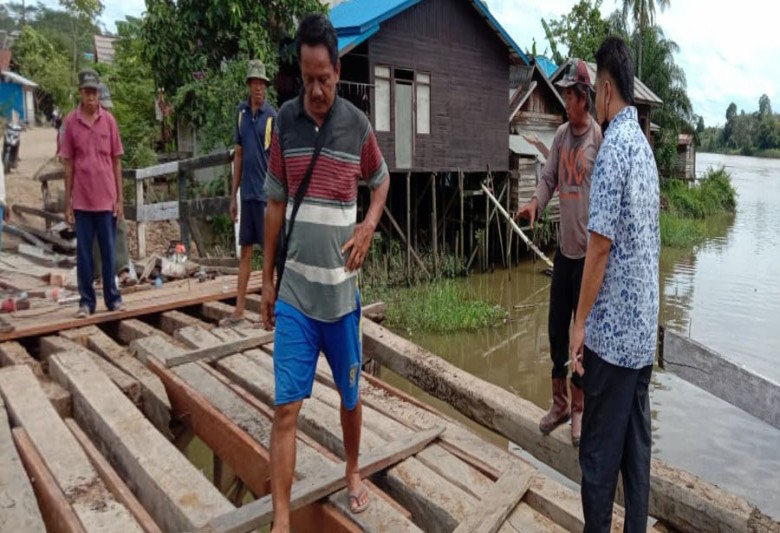 Jembatan Putus di Sebulu Ilir Telah Diperbaiki
