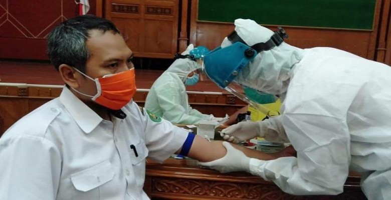 ASN dan TK2D Pemkab Kutim Jalani Rapid Test