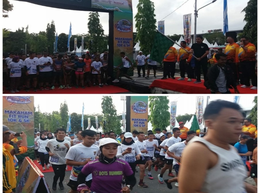 Walikota Samarinda Andi Harun Lepas Lomba Lari Fitrun Mahakam