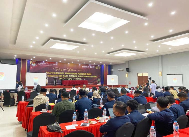 KPU Berau Gelar Rapat Pleno Terbuka Rekapitulasi Suara Pilkada Tingkat Kabupaten