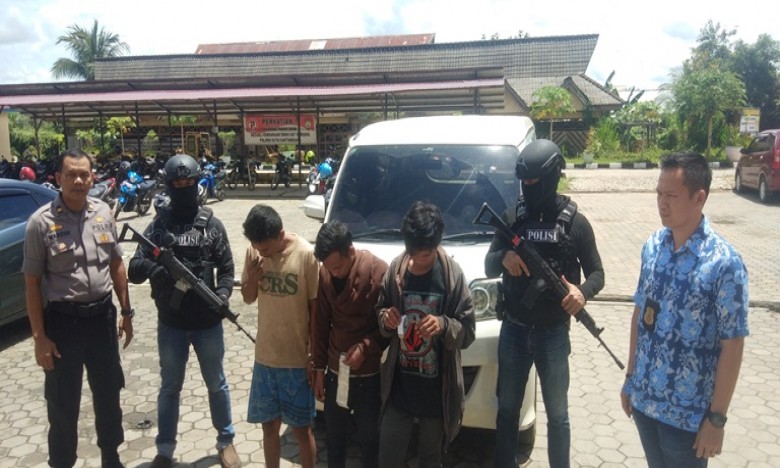 3 Pelaku Pencuri Mobil Diringkus Polres Kukar