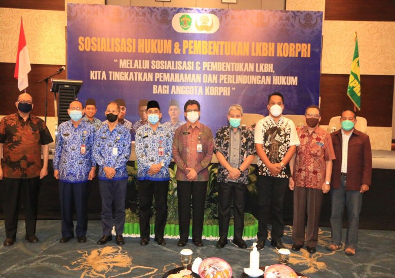 Sekprov Buka Sosialisasi Hukum dan Pembentukan LKBH Korpri, Upaya Memberikan Perlindungan Hukum Bagi Anggota Korpri