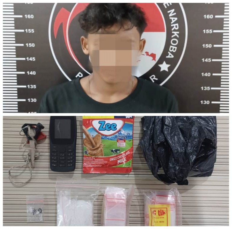 Jadi Kurir Narkoba, Seorang Pemuda di Tenggarong Seberang Ditangkap Polisi