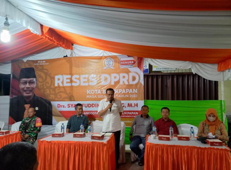 Warga Karang Joang Keluhkan Masalah Banjir, Longsor dan Pemasangan PDAM