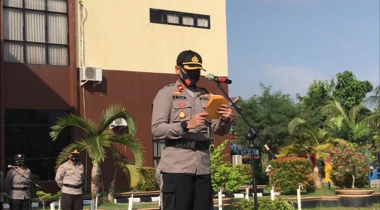 Polres Kukar Gelar Apel Kesiagaan Penanggulangan Bencana Alam