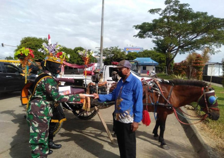 Aparat Gabungan Kukar Lakukan Operasi Yustisi Penegakan Disiplin Prokes