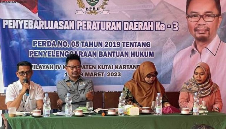 Baharuddin Demmu Gelar Penyebarluasan Perda Nomor 5 Tahun 2019 di Muara Badak