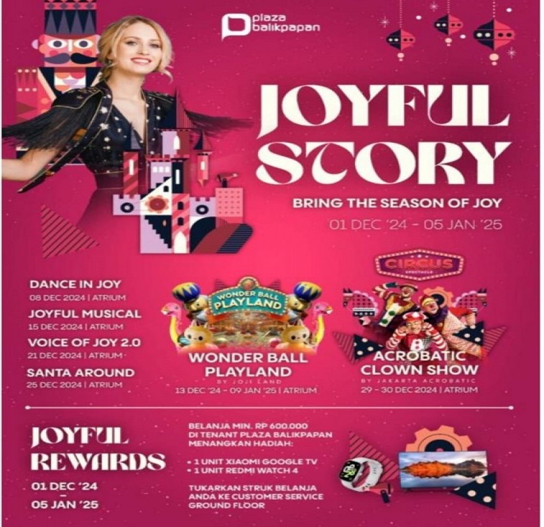 Plaza Balikpapan Sambut Akhir Tahun dengan Event Spektakuler “Joyful Story