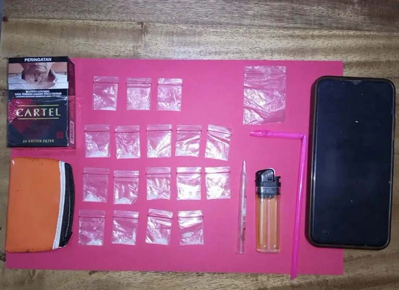 Polisi Amankan 17 Paket Sabu di Kawasan Mess Perusahaan di Muara Kaman