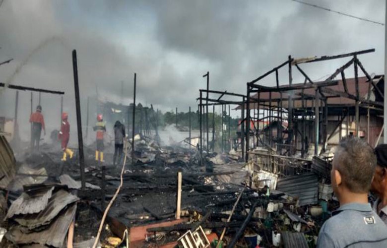 Dua Rumah Hangus Terbakar di Loa Pari, Kerugian Capai Rp450 Juta