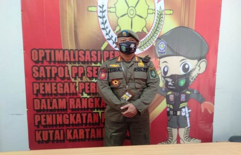 Satpol PP Kukar Himbau Warga Patuhi Protokol Kesehatan