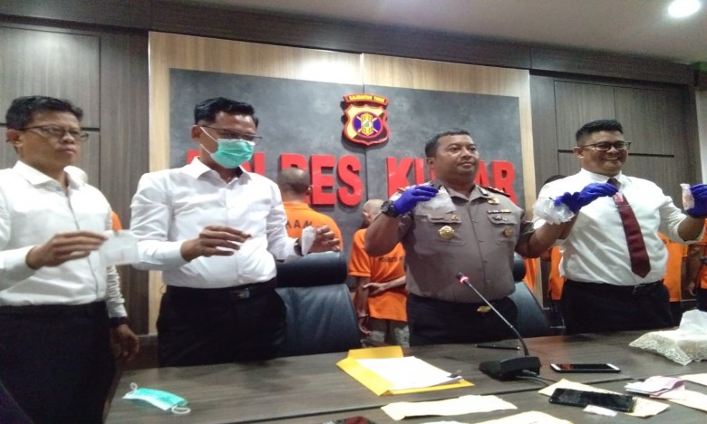 Polres Kukar Amankan 11 Tersangka Pengedar Narkoba
