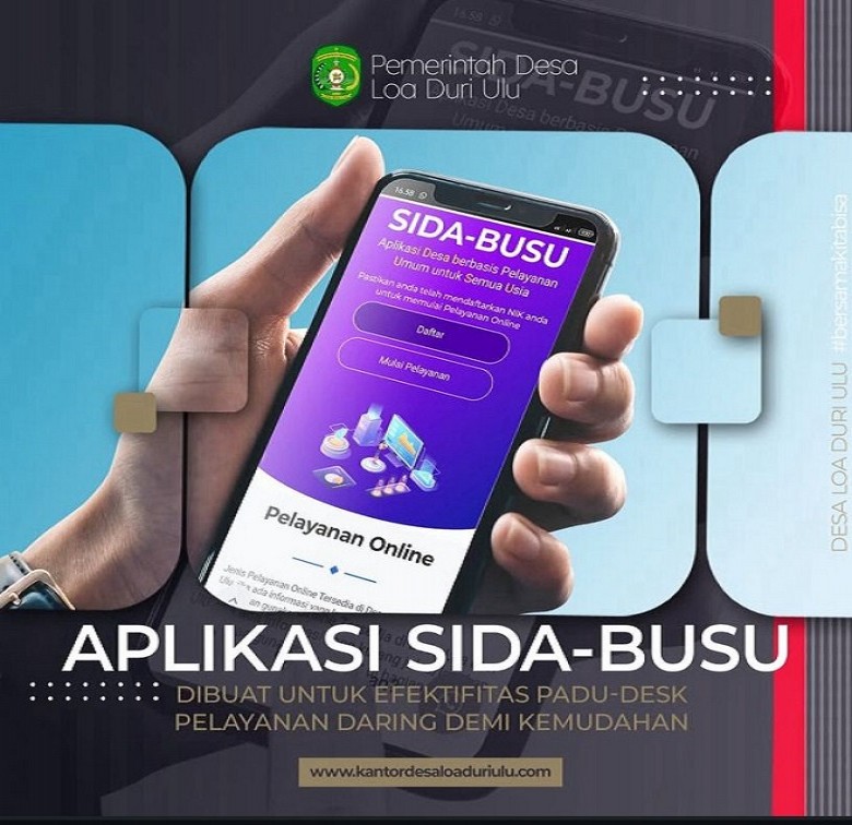Mudahkan Layanan ke Masyarakat, Desa Loa Duri Ulu Gagas Aplikasi SIDA-BUSU