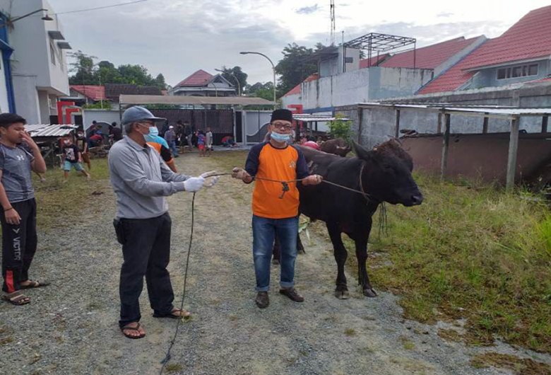 Anggota DPRD Kukar Saparuddin Pabonglean Berkurban 6 Ekor Sapi
