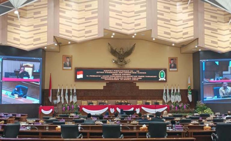 Rapat Paripurna Ke 10, DPRD Kaltim Sepakat Menunda Persetujuan Ranperda Menjadi Perda RTRW