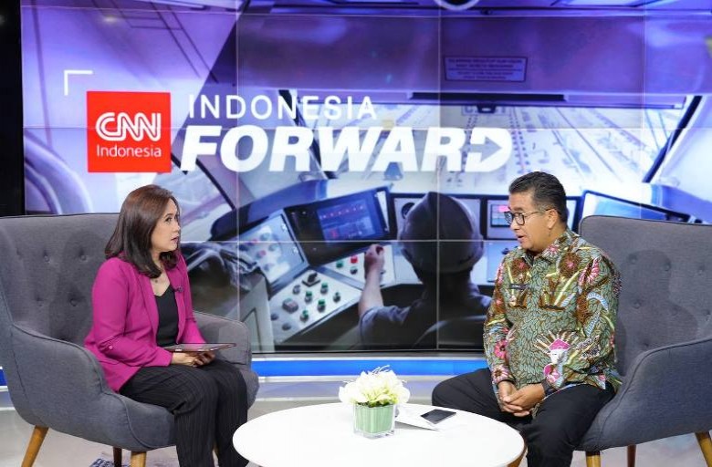 Taping Talkshow Dialog CNN Indonesia Forward,  Pj Akmal  Sampaikan Isu Lingkungan Tambang