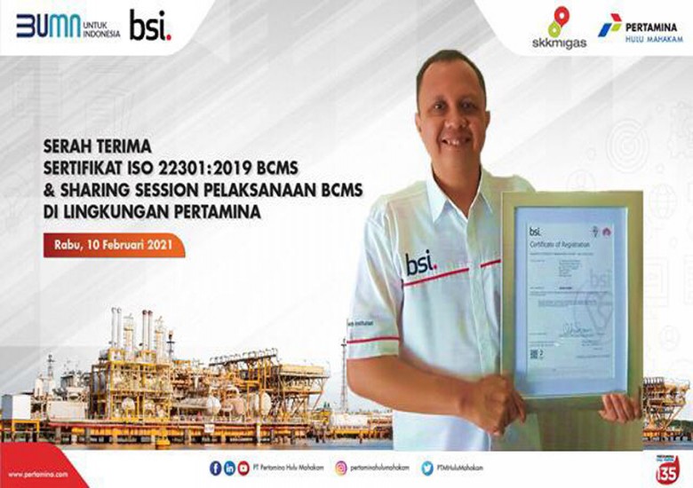 PHM Terima Sertifikat ISO 22301:2019, Sistem Manajemen Keberlanjutan Bisnis