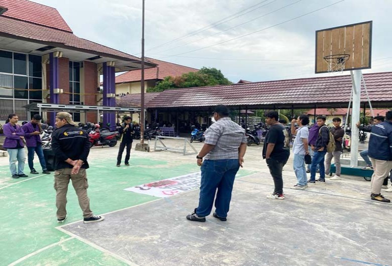 Aksi Damai Mahasiswa Unikarta, Minta Pihak Rektorat Transfaransi Soal Dana