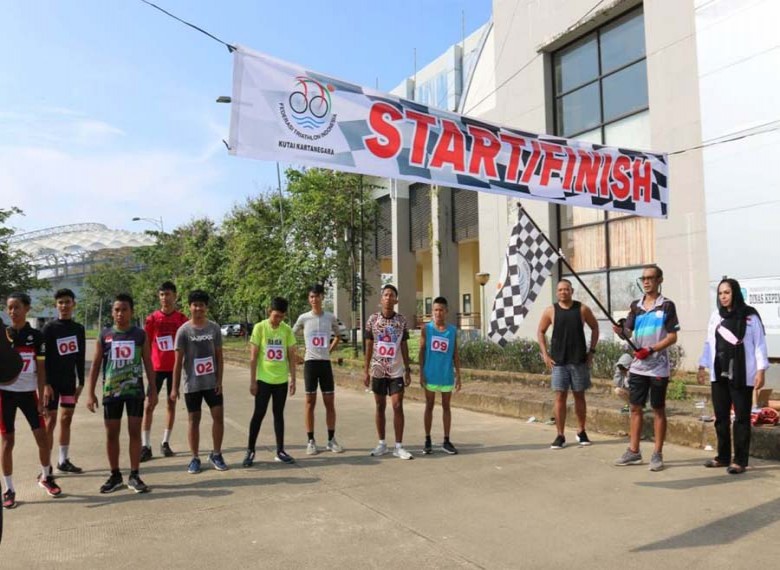 Pengcab Triathlon Kukar Gelar Kejurkab, Diikuti 45 Peserta, jadi Ajang Persiapan Kejurprov