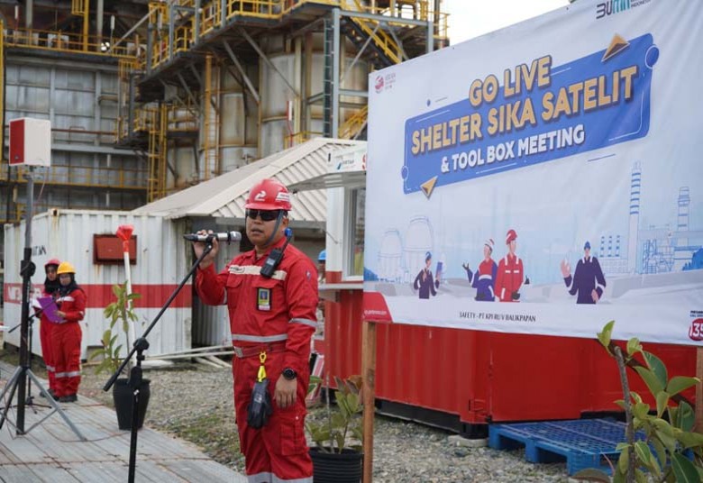 Kilang Pertamina Unit Balikpapan Resmikan Shelter SIKA Satelit