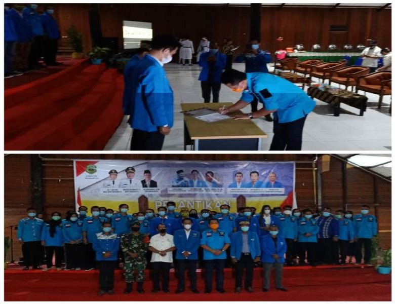 Resmi Kepengurusan DPD KNPI Mahulu 2019-2022 Dilantik dan Dikukuhkan