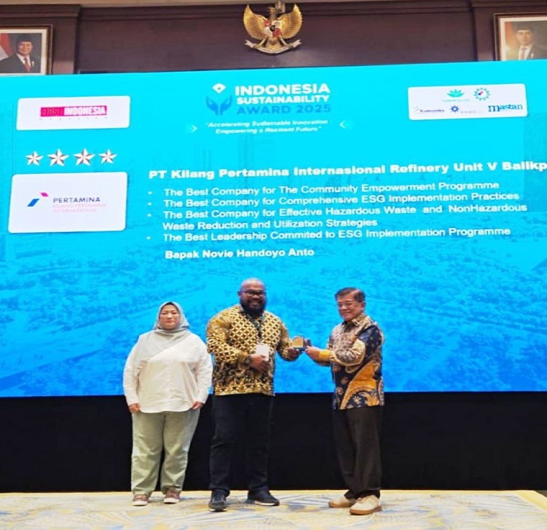 Kilang Pertamina Unit Balikpapan Sabet Empat Penghargaan Award 2025