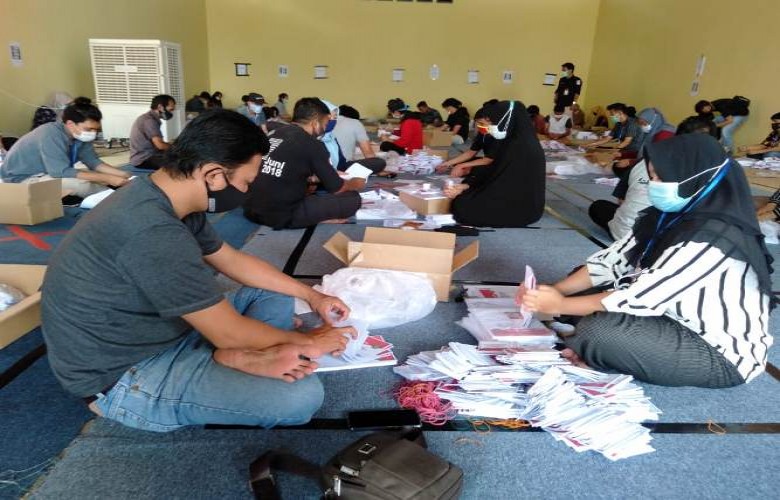 Pilkada Kukar, Surat Suara Mulai Dilipat dan Disortir