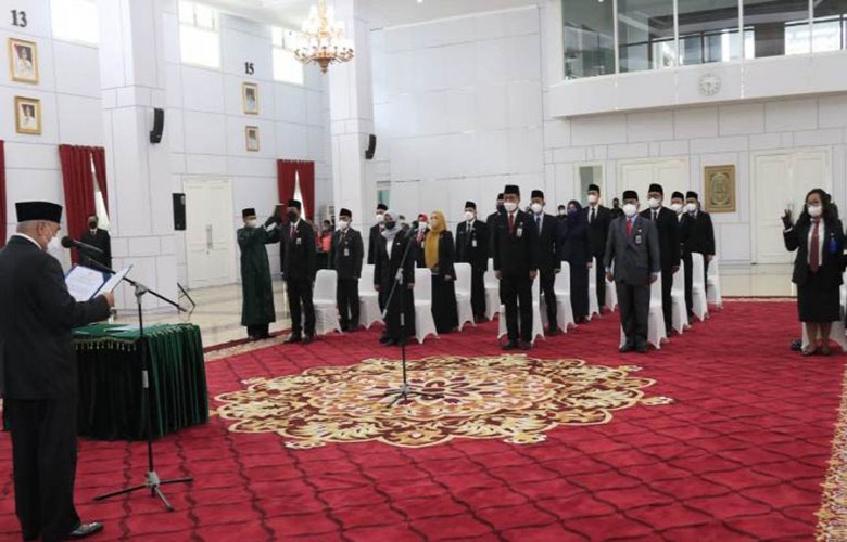 Gubernur Lantik 165 Pejabat Dilingkup Pemprov, Isran: ASN Harus Memiliki Kompetensi