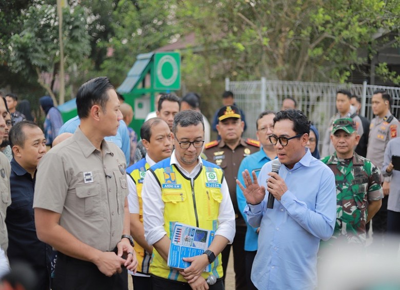 AHY Tinjau Sumber Air Teritip, Balikpapan Masih Kekurangan 1.000 Liter per Detik