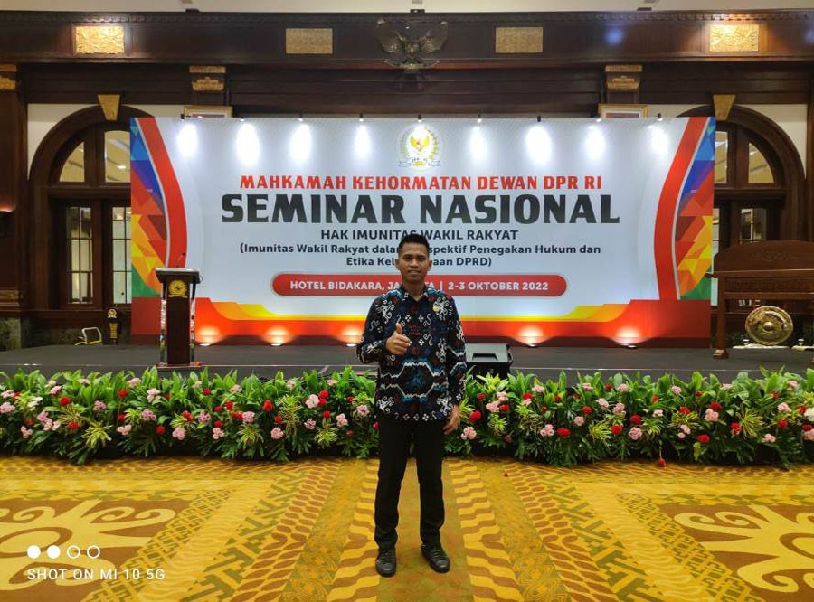 Sutomo Jabir Hadiri Seminar Nasional Hak Imunitas Wakil Rakyat, MKD DPR RI