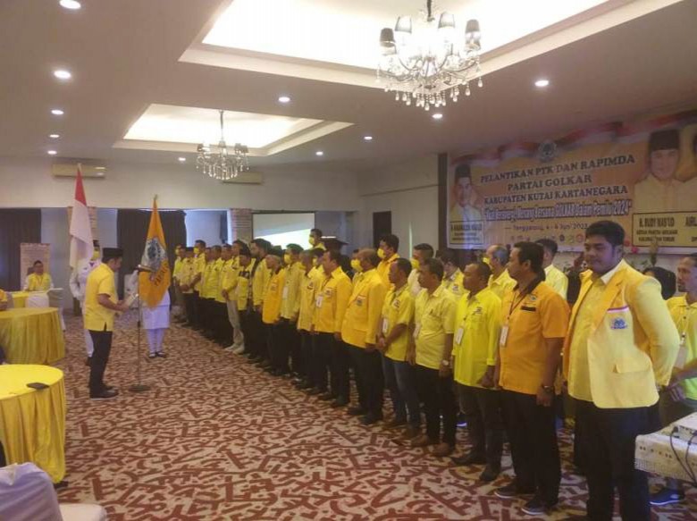 Partai Golkar Kukar Gelar Pelantikan PTK dan Rapimda