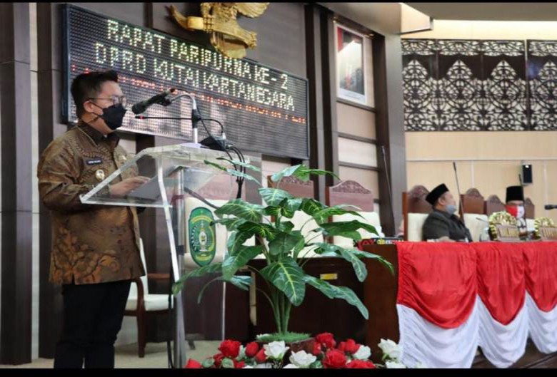 DPRD Kukar Gelar Rapat Paripurna Terkait Rancangan Perubahan KUA dan PPAS APBD 2021
