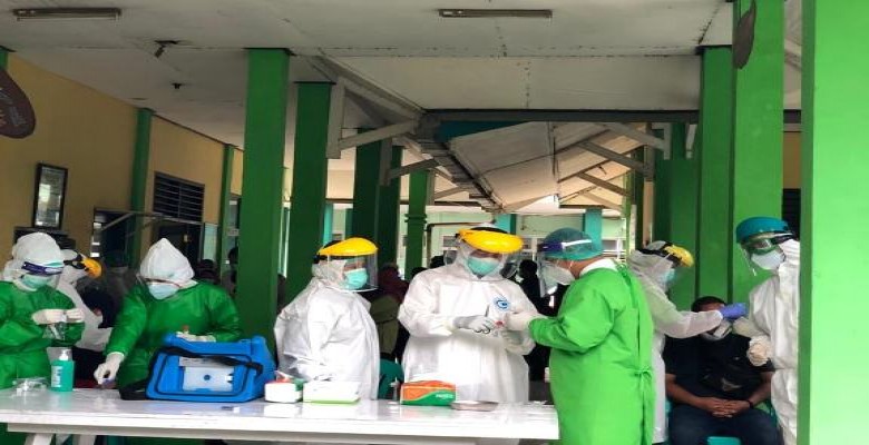 200 Warga Sanga-Sanga yang Kontak Erat dengan Pasien Positif Covid-19 Jalani Swab Massal