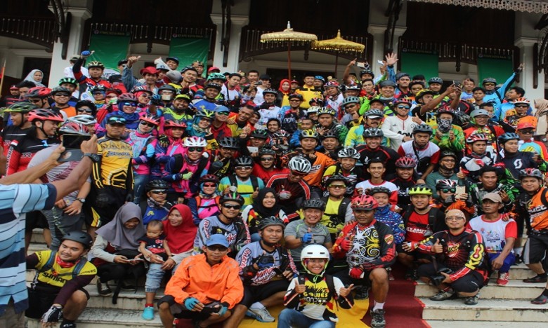 Gowes Pesona Nusantara 2017 Meriah